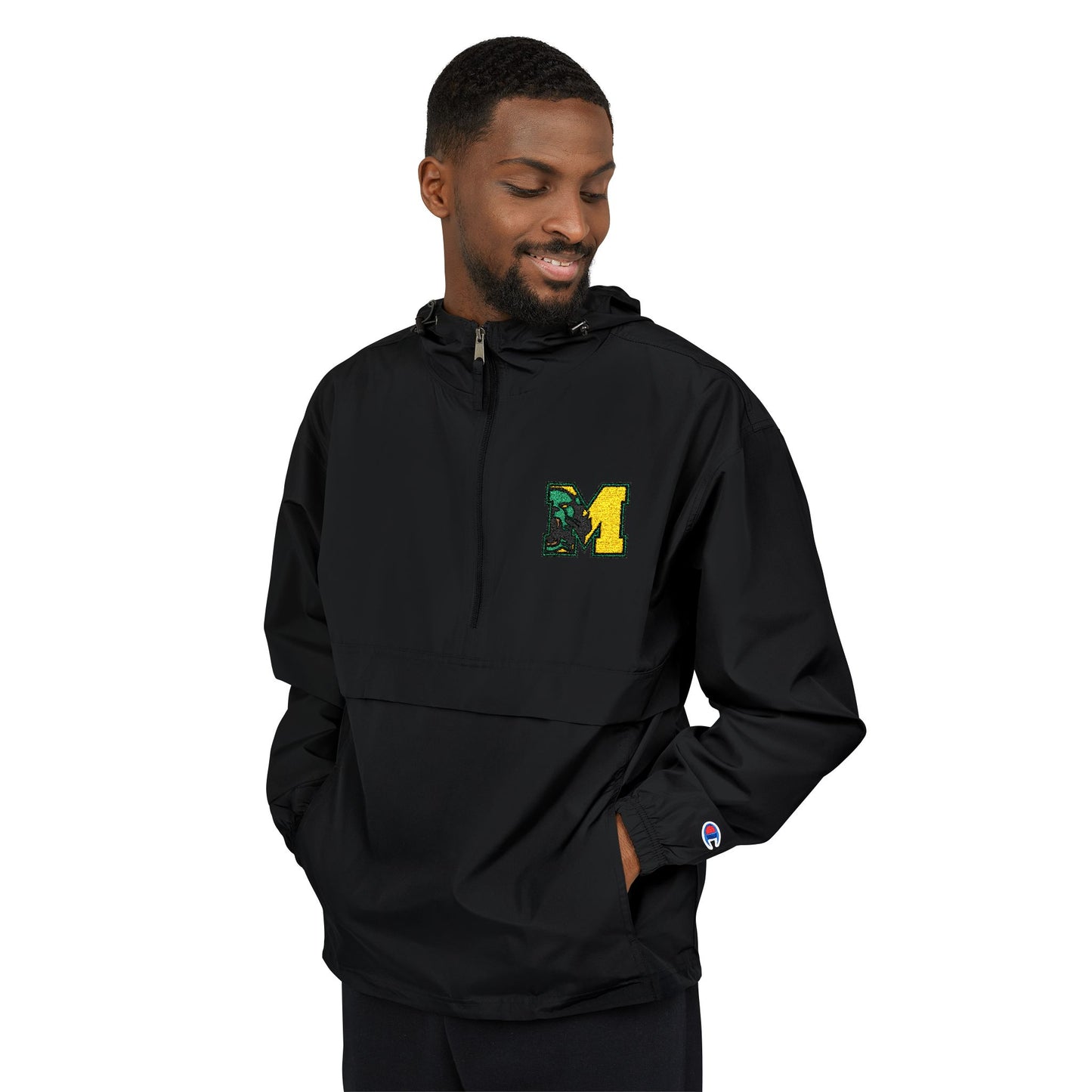 Moody Bearcats Premium Champion Packable Anorak Jacket – Water-Resistant Windbreaker with Hood