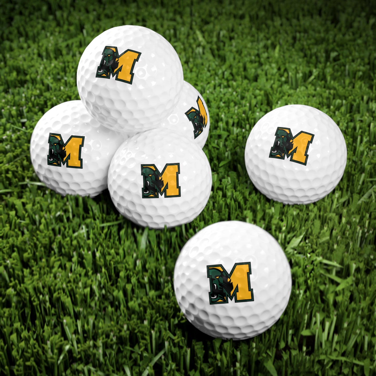 Bearcat Golf Balls 6pk- Perfect for Gifts, Sports Lovers, Golf Enthusiasts, Birthday & Holiday Celebrations, Customized Fun!