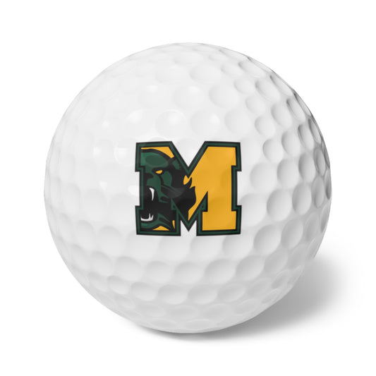Bearcat Golf Balls 6pk- Perfect for Gifts, Sports Lovers, Golf Enthusiasts, Birthday & Holiday Celebrations, Customized Fun!