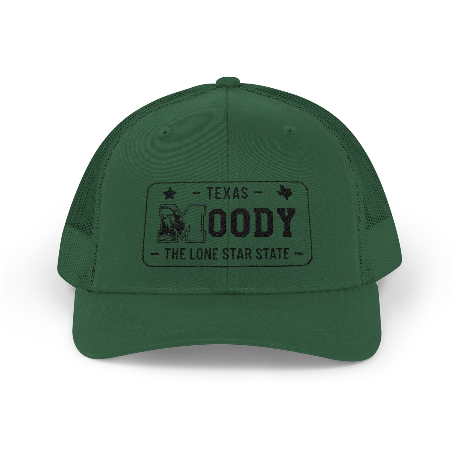 Moody, Texas License Plate Cap –Snapback Trucker Hat