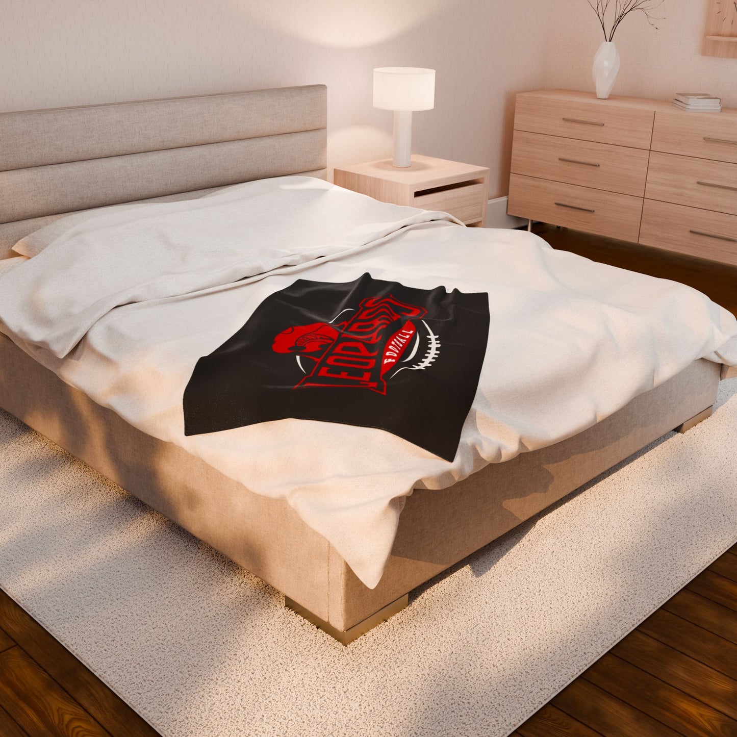 Lorena Leopards Football Velveteen Plush Blanket – Soft, Cozy & Luxurious