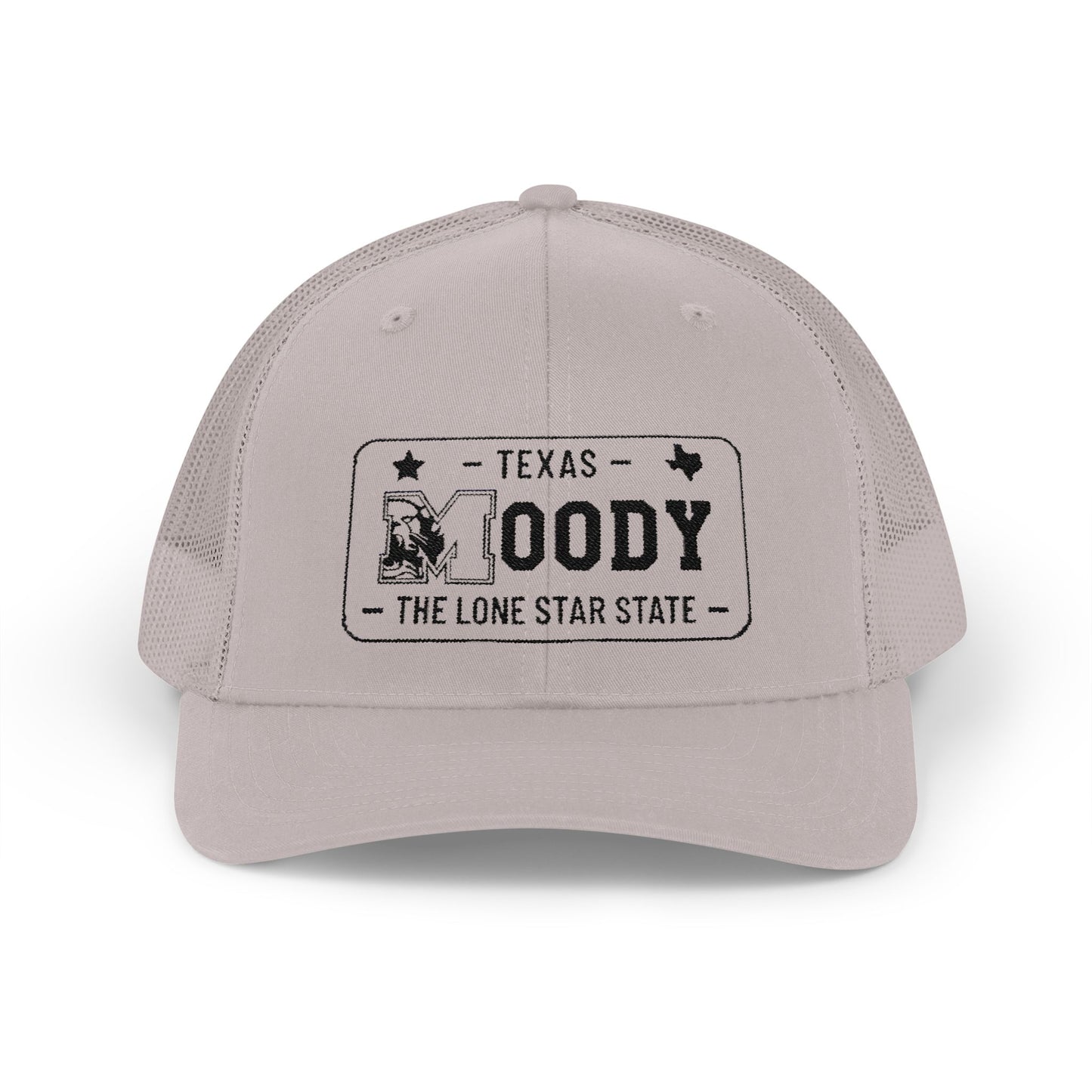 Moody, Texas License Plate Cap –Snapback Trucker Hat