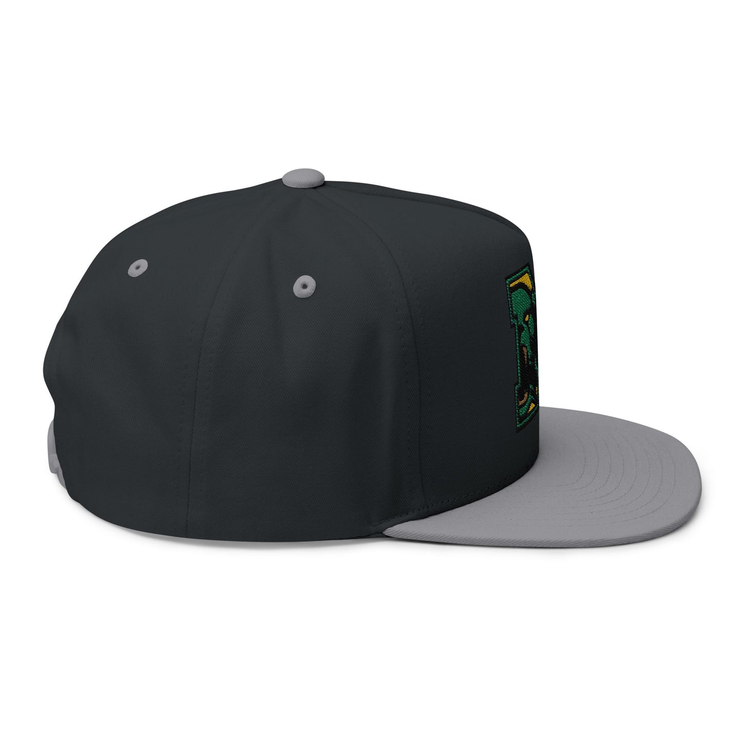 Embroidered Flatbill Snapback Hat