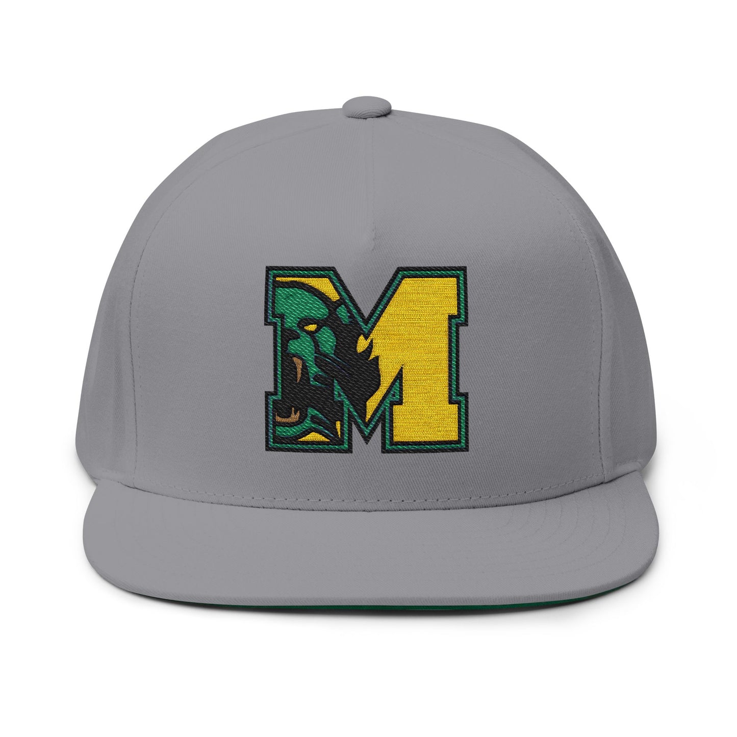 Embroidered Flatbill Snapback Hat