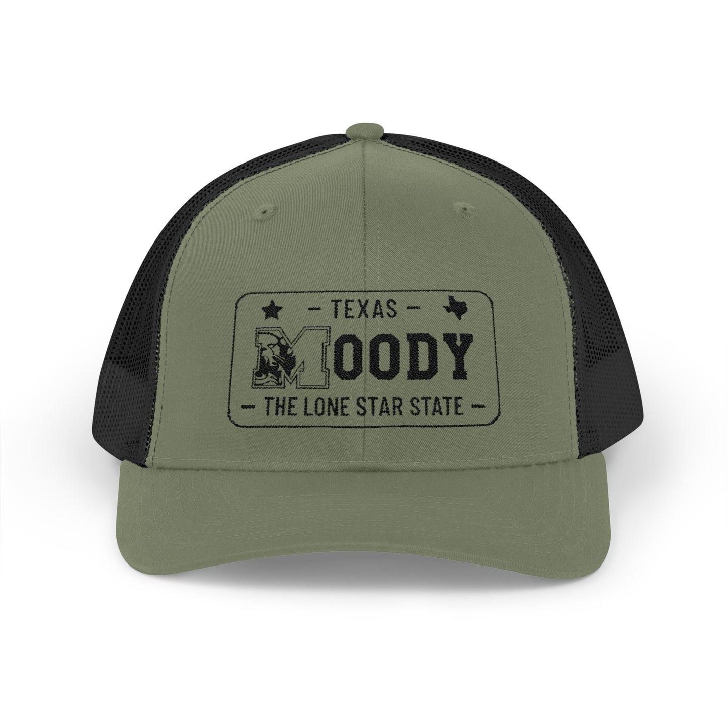 Moody, Texas License Plate Cap –Snapback Trucker Hat