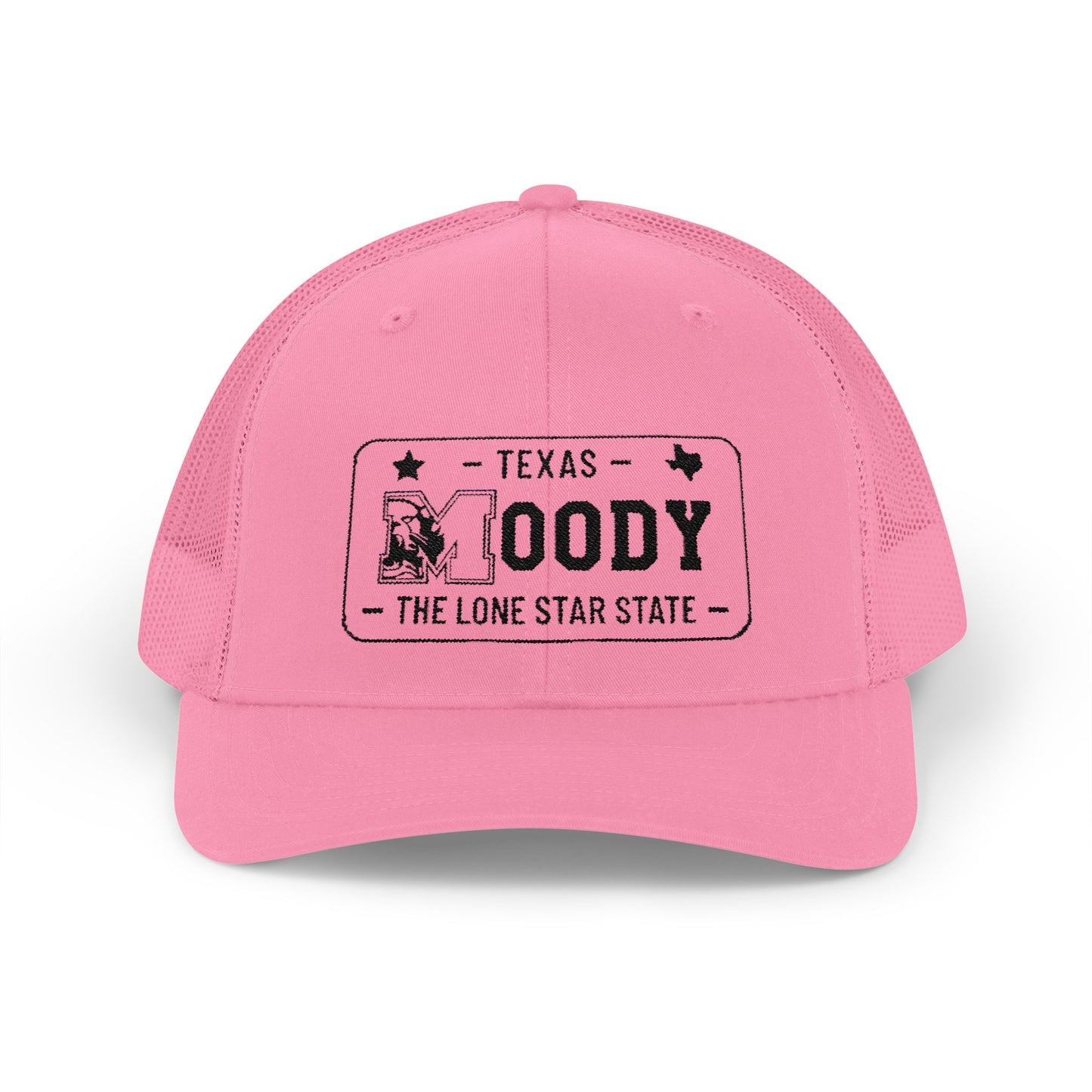 Moody, Texas License Plate Cap –Snapback Trucker Hat