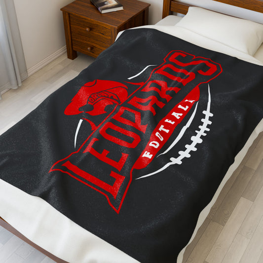 Lorena Leopards Football Velveteen Plush Blanket – Soft, Cozy & Luxurious