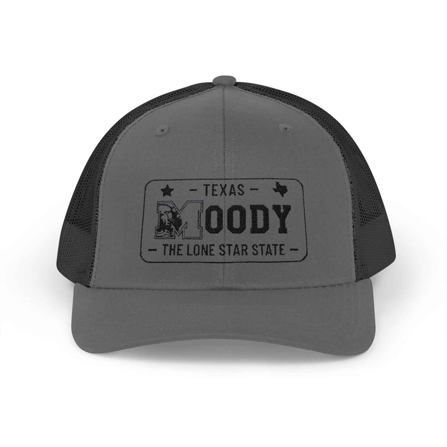 Moody, Texas License Plate Cap –Snapback Trucker Hat