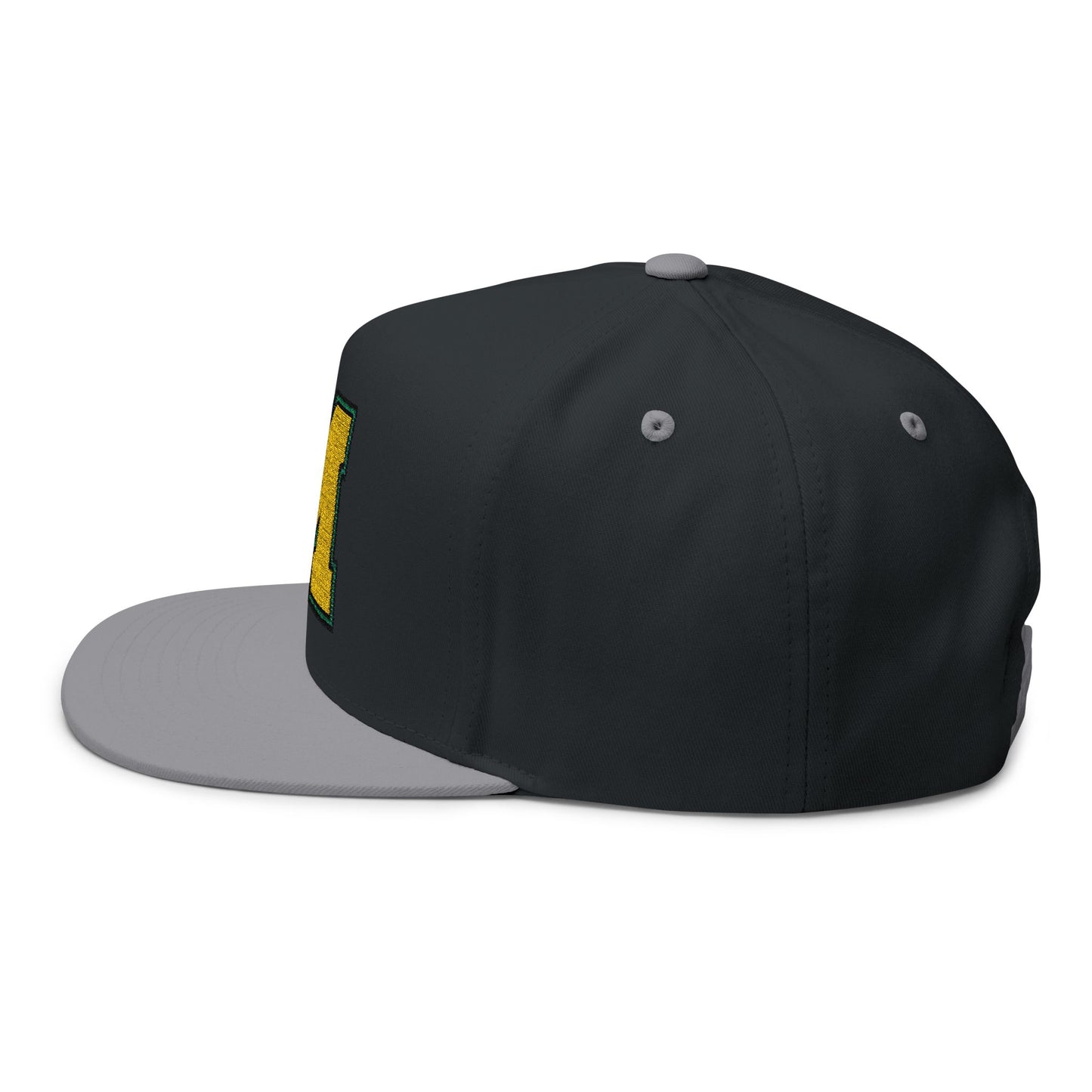 Embroidered Flatbill Snapback Hat