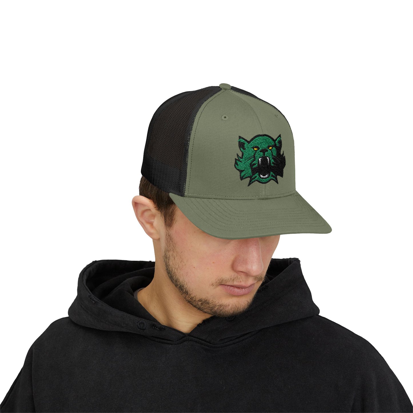 Embroidered Bearcat Snapback Cap – Classic Trucker Style