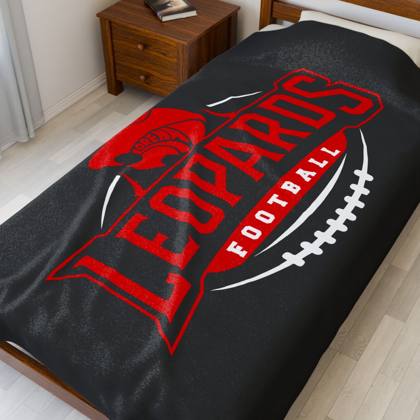 Lorena Leopards Football Velveteen Plush Blanket – Soft, Cozy & Luxurious