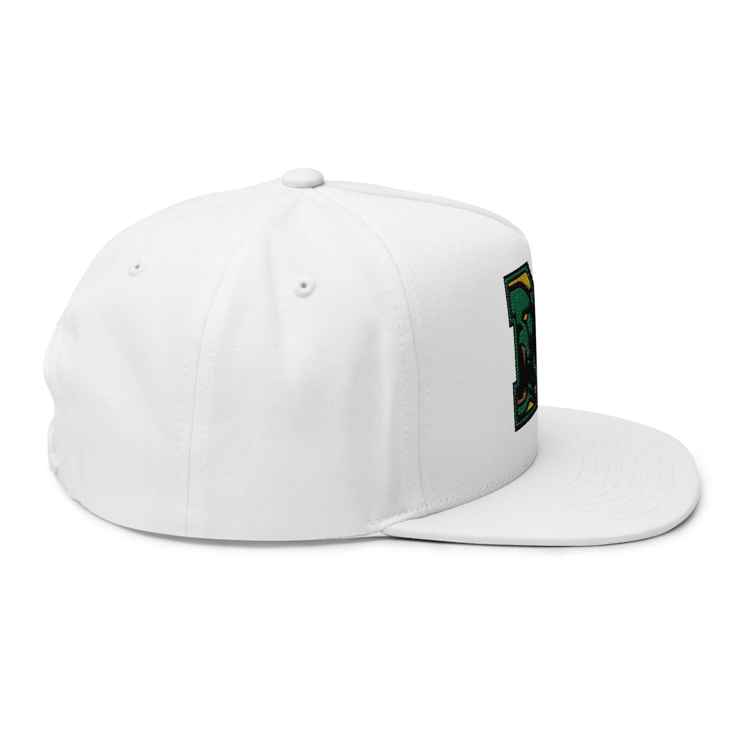 Embroidered Flatbill Snapback Hat