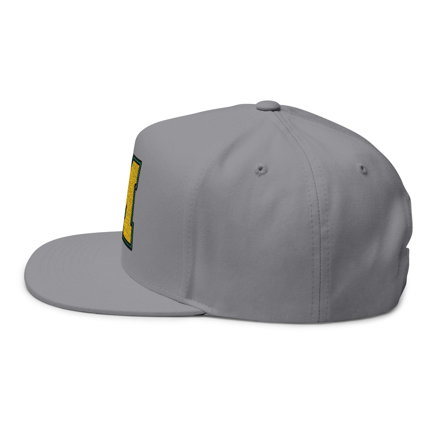 Embroidered Flatbill Snapback Hat
