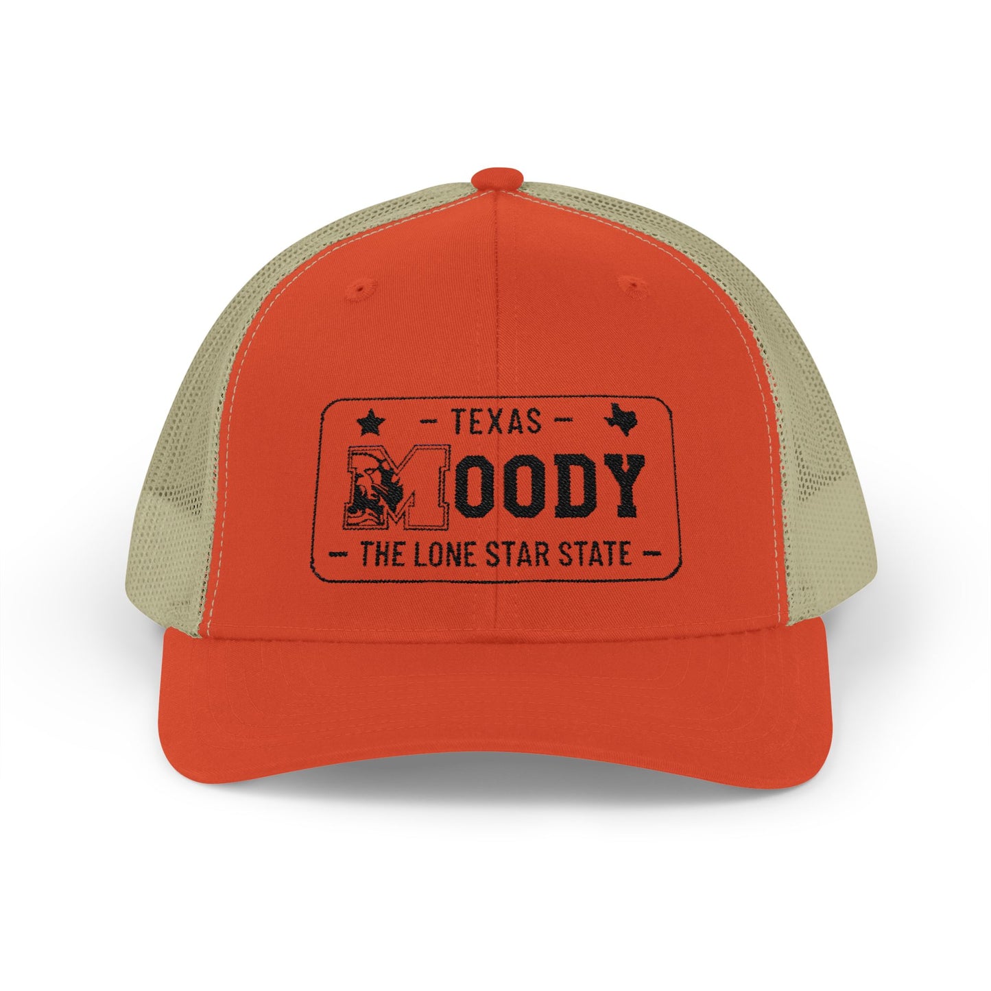 Moody, Texas License Plate Cap –Snapback Trucker Hat