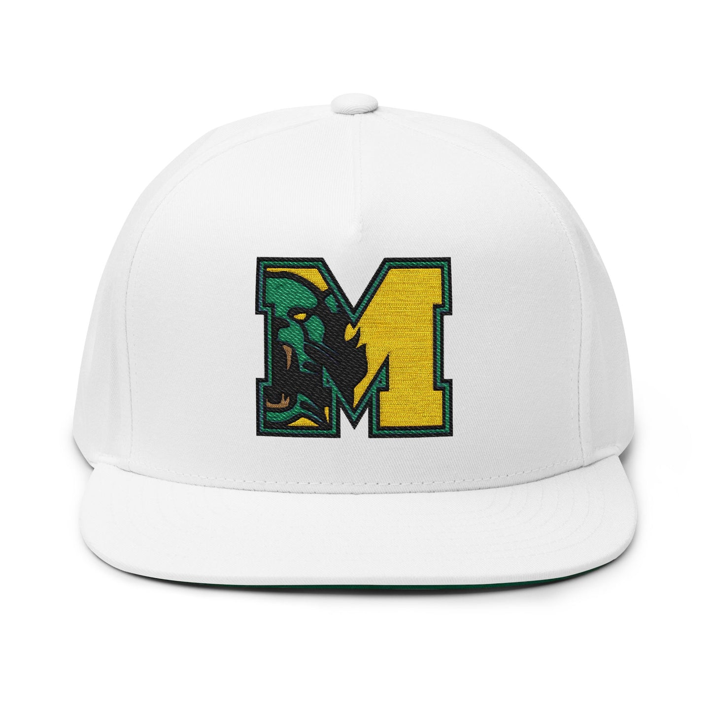 Embroidered Flatbill Snapback Hat