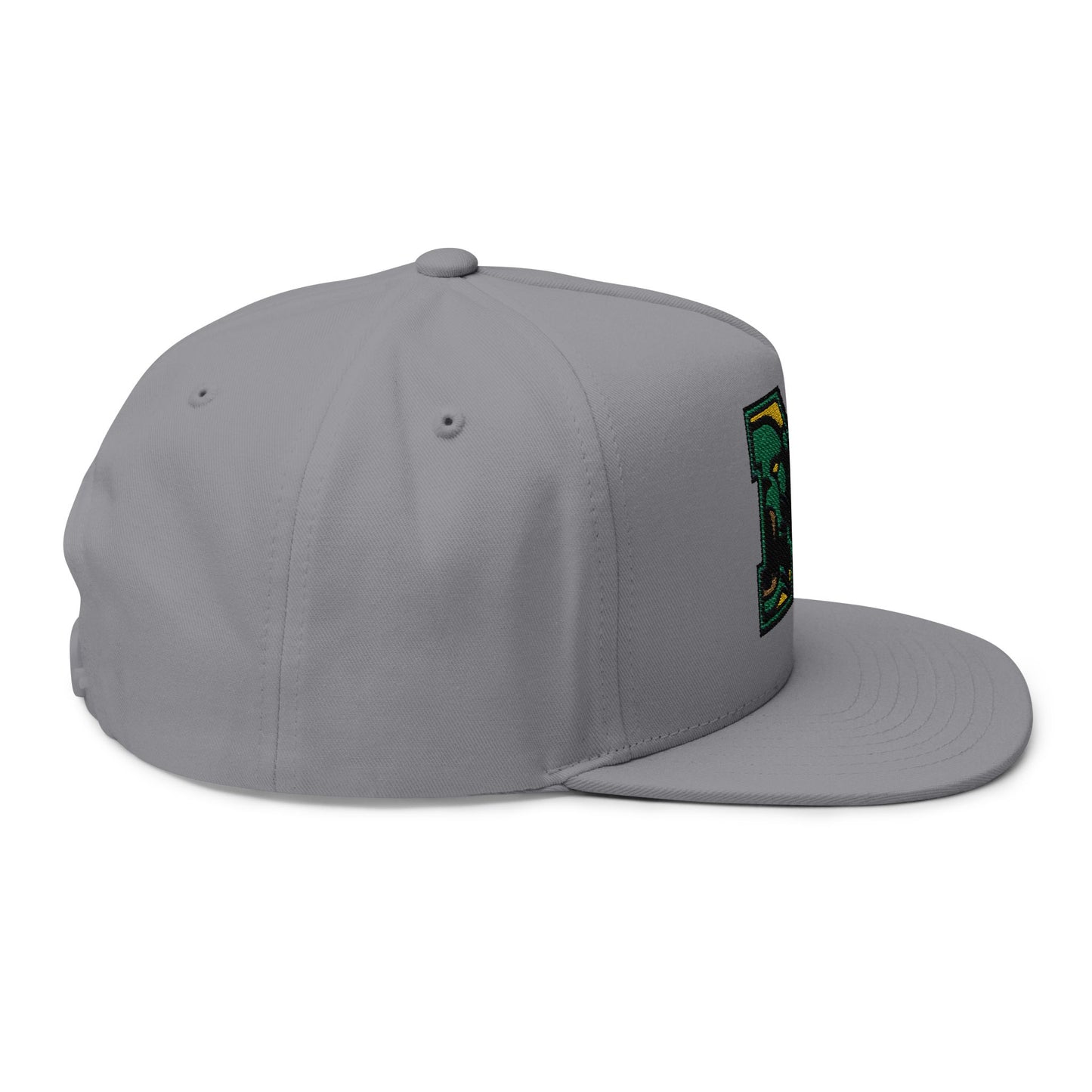 Embroidered Flatbill Snapback Hat