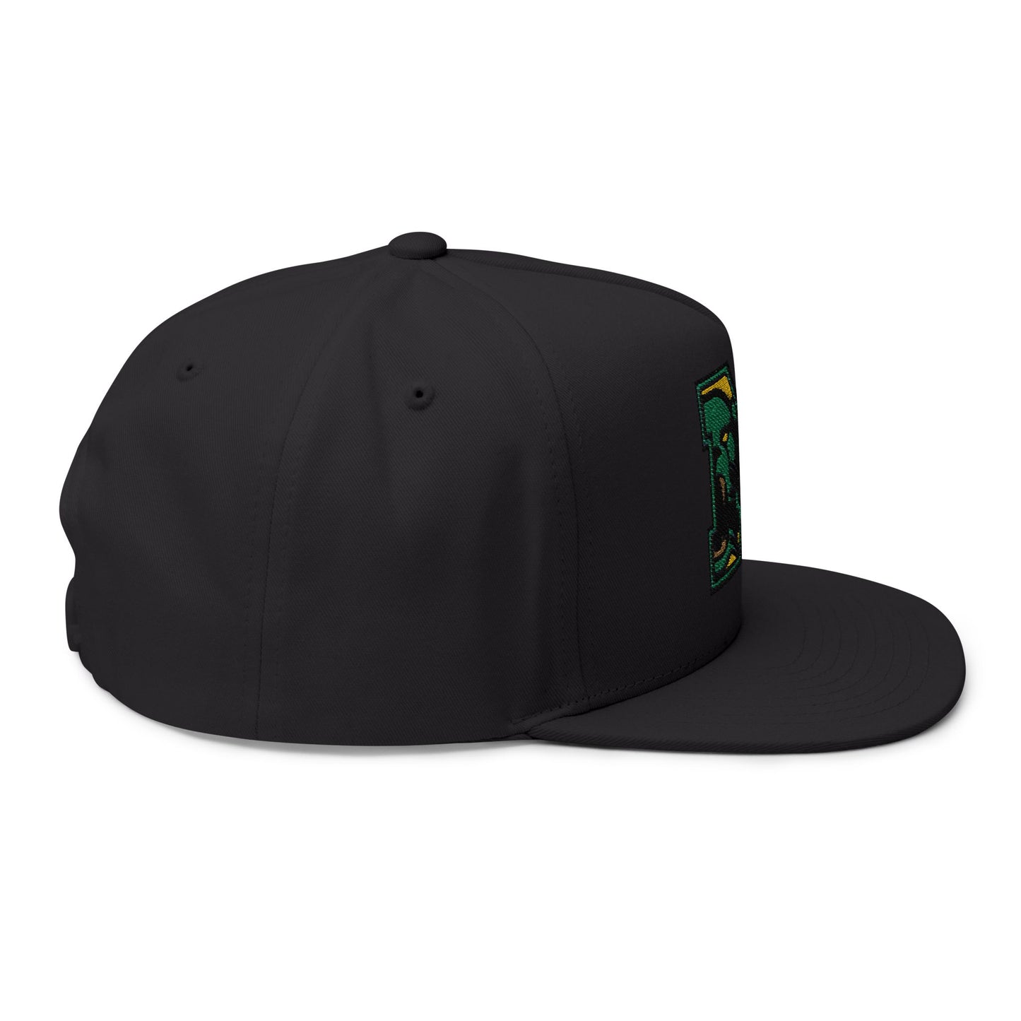 Embroidered Flatbill Snapback Hat